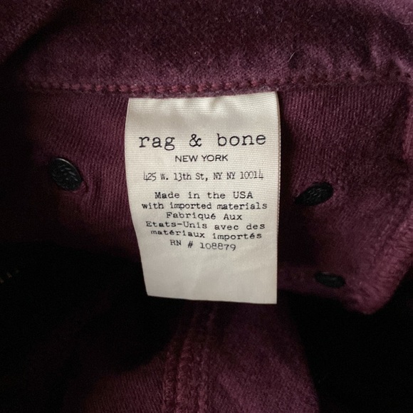 rag & bone Velvet Skinny Jeans - Picture 11 of 12